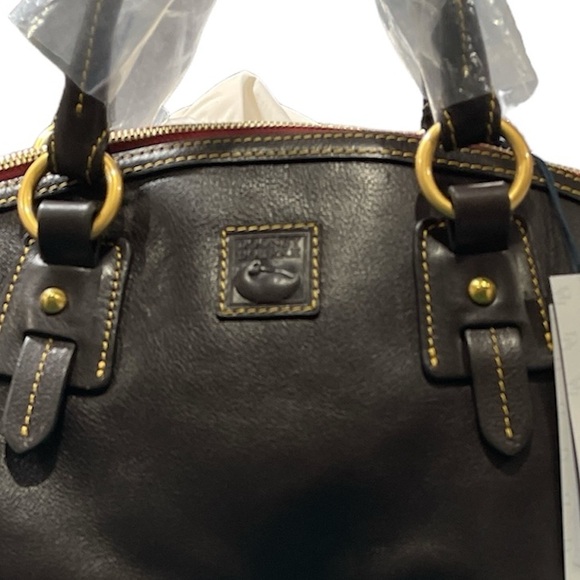 Dooney & Bourke Florentine Leather Medium Mail Satchel Brown T'Moro 0091 - Picture 9 of 9